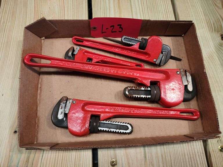 (4) New Pipe Wrenches, Buying All One Money Fragodt Auction and Real