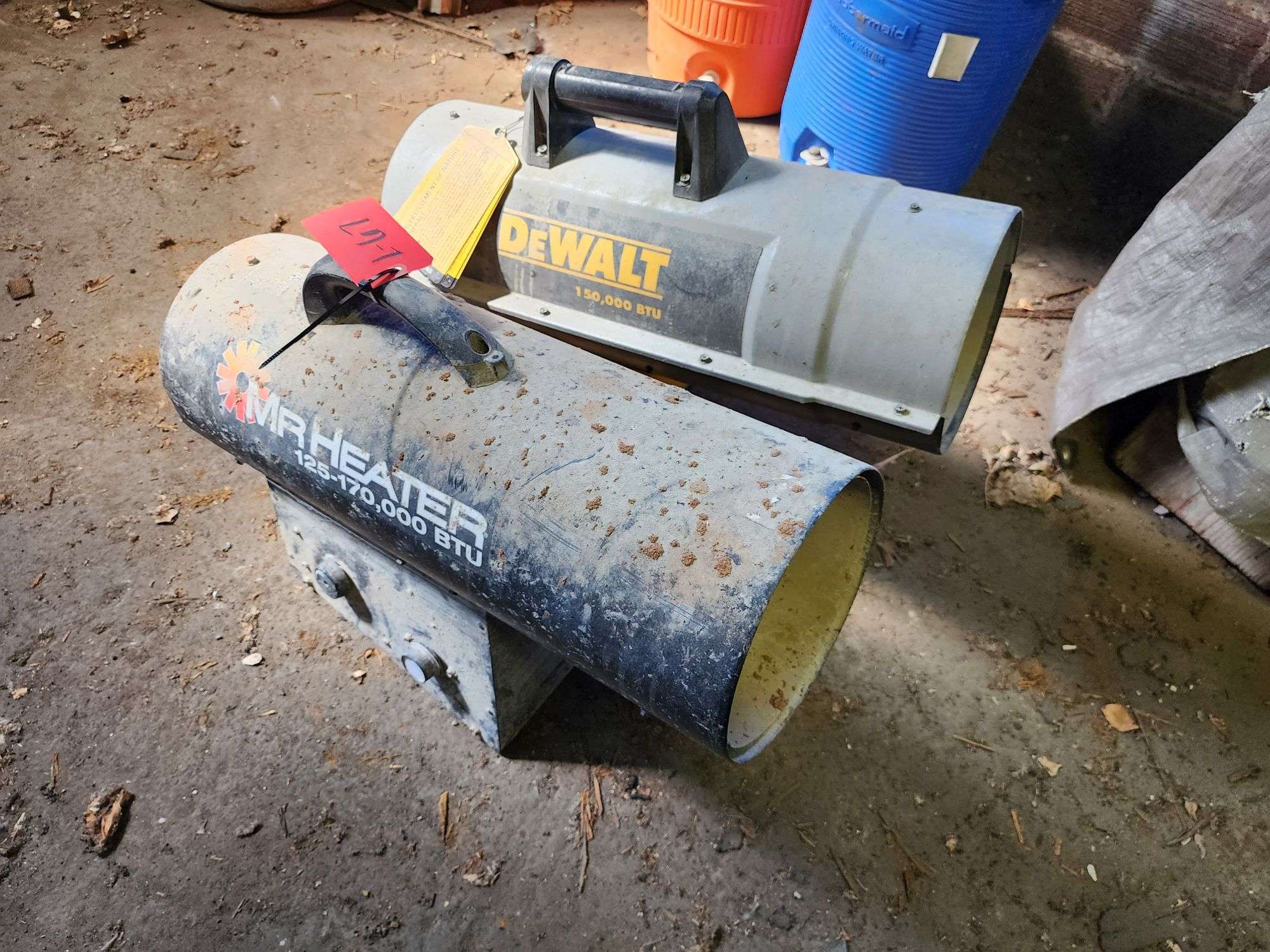 DeWalt 150,000 BTU LP Heater and Mr. Heater 170,000 BTU LP Heater - Fragodt  Auction and Real Estate LLC