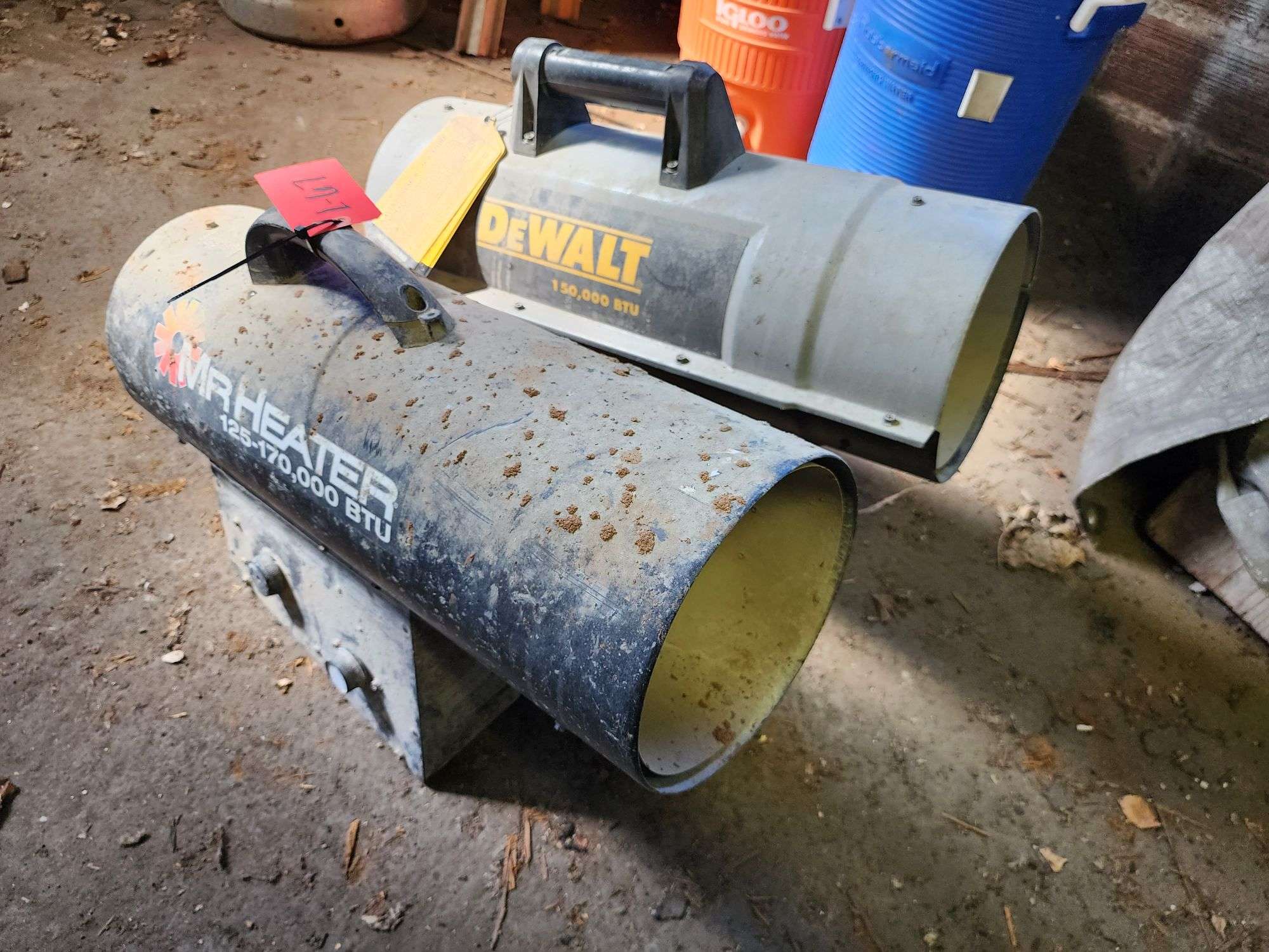 DeWalt 150,000 BTU LP Heater and Mr. Heater 170,000 BTU LP Heater - Fragodt  Auction and Real Estate LLC