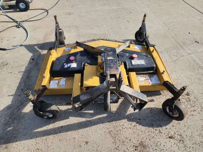 King Kutter 3pt Rotary Finishing Mower, 60” with Rear Discharge, 4 Gauge Wheels, 540 PTO