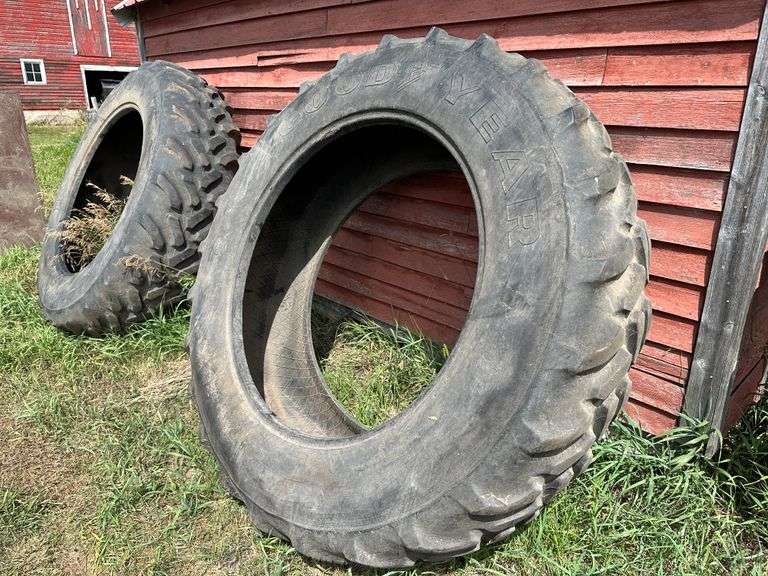 (2) 480/80R42 Goodyear Tractor Tires. Buying All For One Money