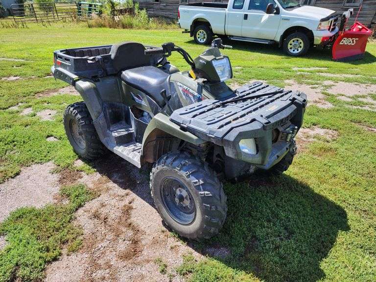 2009 Polaris Sportsman X2 500 H.O. ATV - 7936 Miles, Utility Box, Ind ...