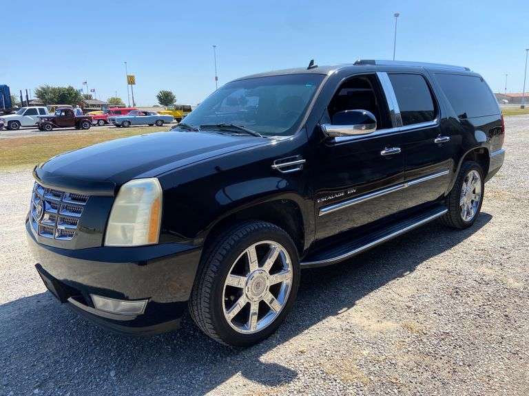 Glossy Black B Pillar Post Trim – For Cadillac Escalade ESV EXT 2007-2014 (4 Piece Set)