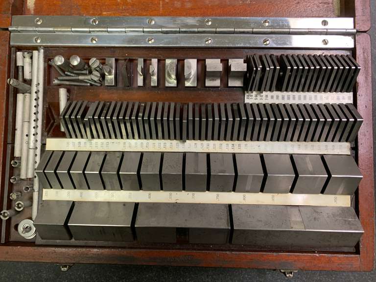 Gage Block Set, Dial Caliper & Stand Gavel Roads Online Auctions
