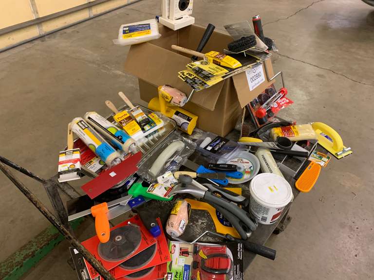 Lot Full of Painting Supplies & Tools Gavel Roads Online Auctions
