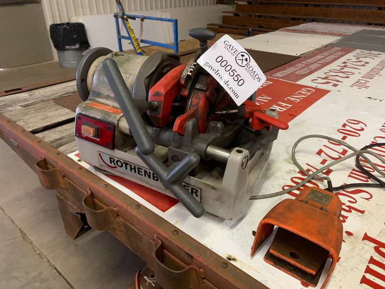 Rothenberger 1/2"2" Pipe Threading Machine 120V. Gavel Roads Online