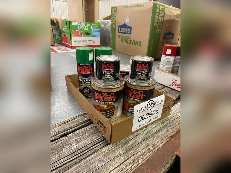 XO Rust Paint/Primer & Spray Paint (Green) Gavel Roads Online Auctions