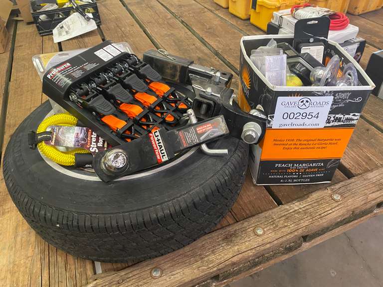 Misc. Tie Downs, Ratchet Straps, Receiver Hitches, and More Gavel
