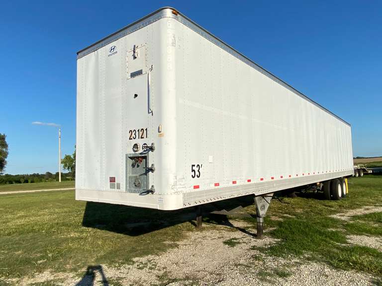 2007 Hyundai 53' Dry Storage Semi Trailer Gavel Roads Online Auctions
