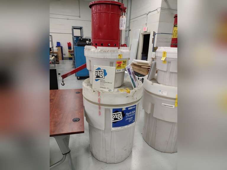 (1) Pig Spill Kit & Salvage Drum (1) Safety Kleen Spill Kit & (1) Oily