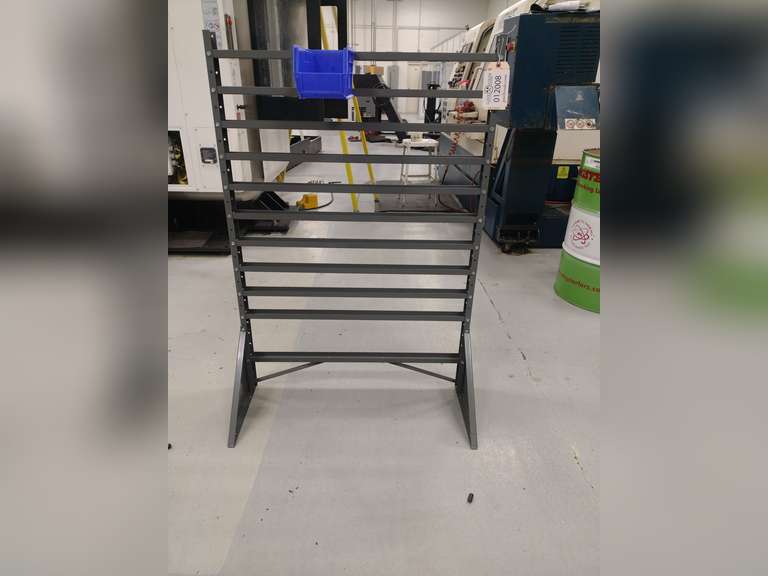 Metal Floor Akro Bin Rack Gavel Roads Online Auctions