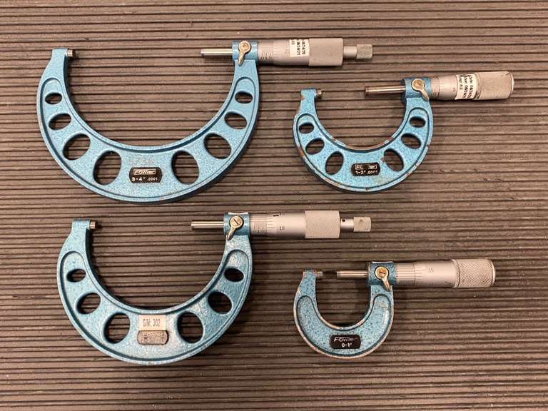 (4) Fowler Micrometers Gavel Roads Online Auctions