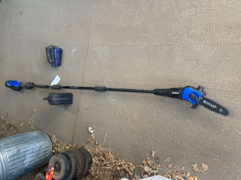 Kobalt Pole Saw w/ Charger Gavel Roads Online Auctions