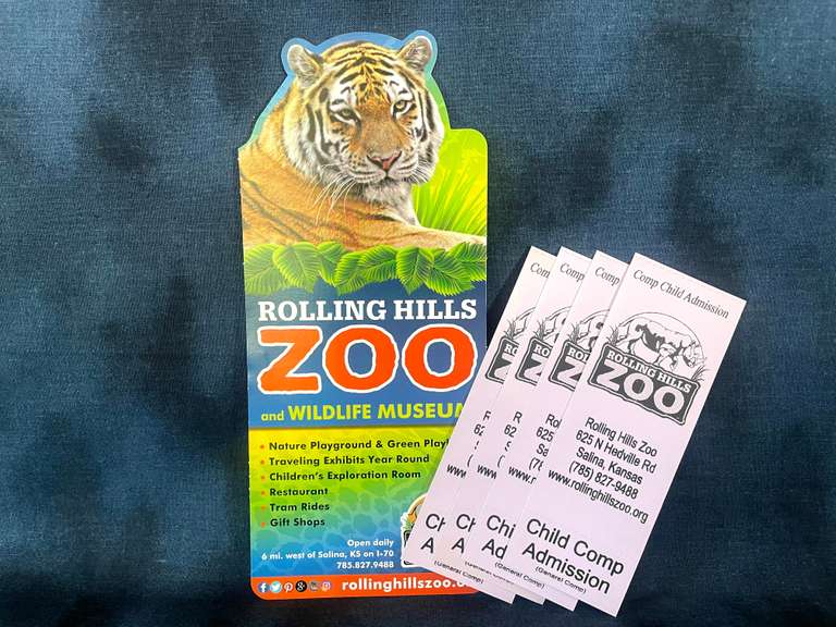 (4) Child Admission Passes to Rolling Hills Zoo Gavel Roads Online