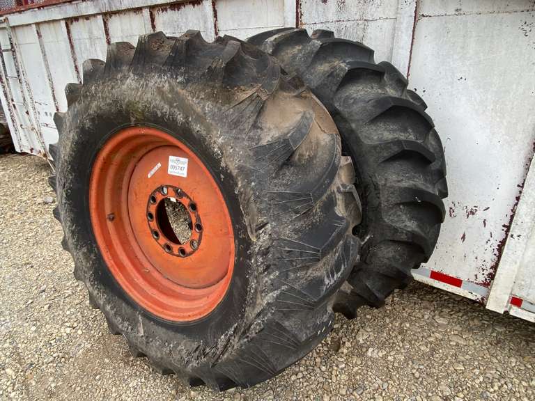 (2) 18.430 Tractor Wheels & Tires Gavel Roads Online Auctions
