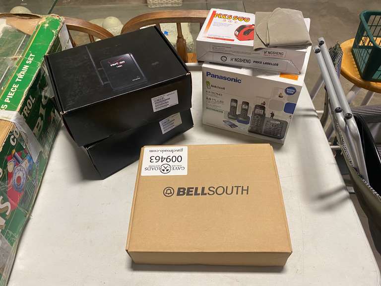 Answering Machine, Phone System, Price Labeling Machine & (2) Verizon