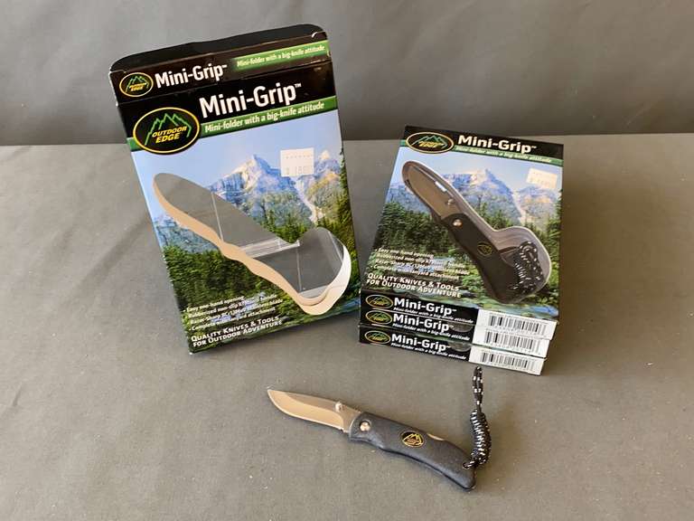 (4) Outdoor Edge MiniGrip Knives (NIB) Gavel Roads Online Auctions