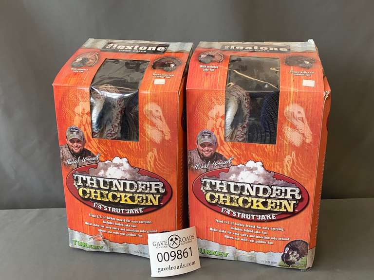(2) Flextone Thunder Chicken Turkey Decoys Gavel Roads Online Auctions