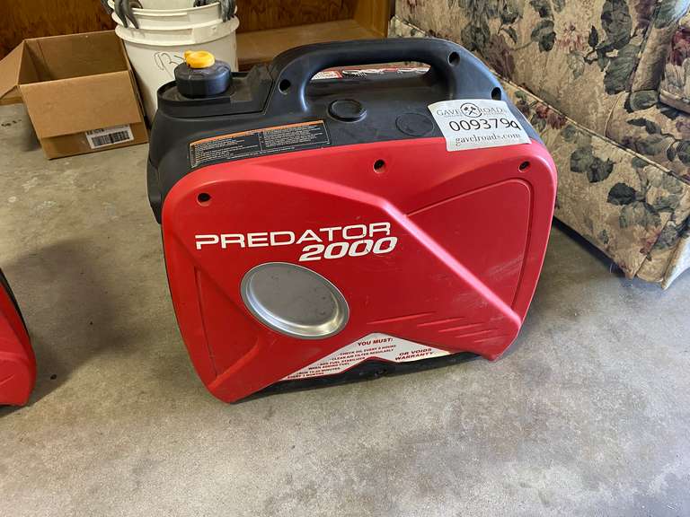 Predator 2000 Generator - Gavel Roads Online Auctions
