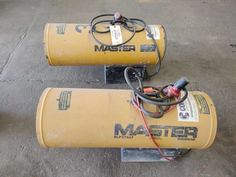 (2) Master Propane Heaters 375,000 BTU Gavel Roads Online Auctions
