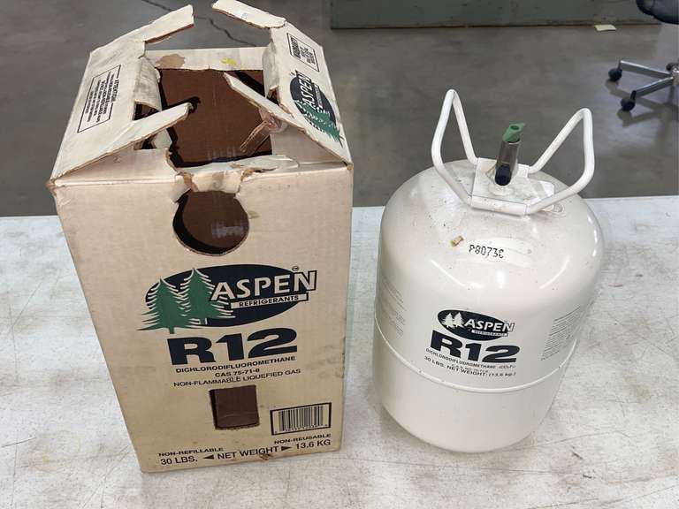 Aspen R12 30lb. NonRefillable Refrigerant Gavel Roads Online Auctions