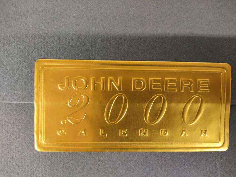 (1) 1999 John Deere Farm Tractors Calendar & (1) John Deere 2000