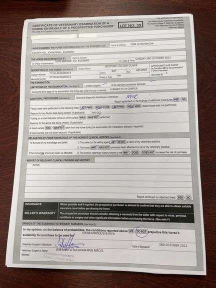 LEESTONE HILLSIDE OLIVER