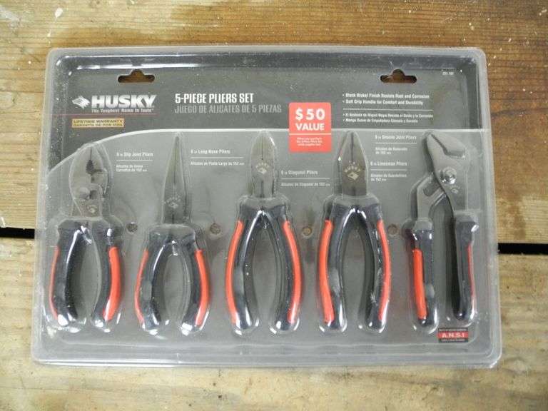New Husky 5 pc Plier Set GC5 Auctions
