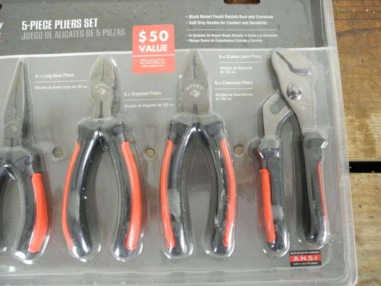 New Husky 5 pc Plier Set GC5 Auctions