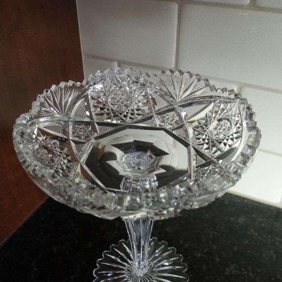 Vintage Cut Glass Compote GC5 Auctions