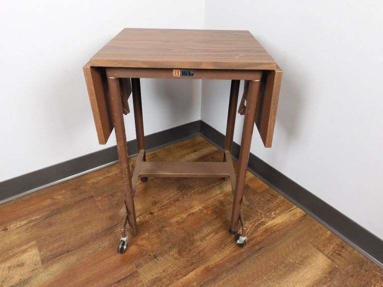 Vintage Rolling Adjustable Height Typing Table GC5 Auctions