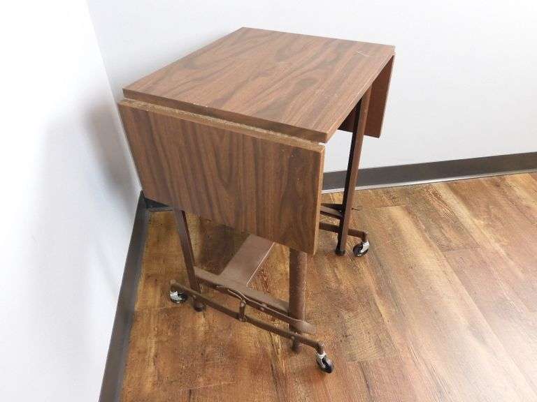 Vintage Rolling Adjustable Height Typing Table GC5 Auctions