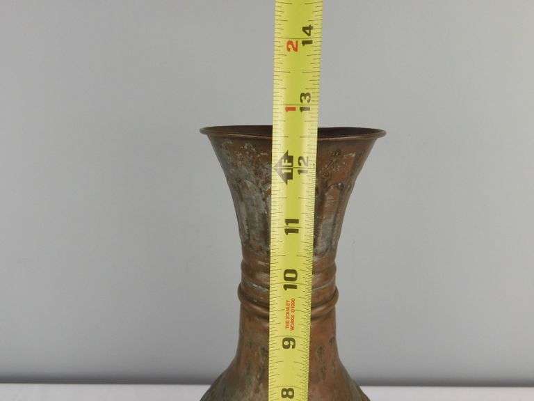Vintage Egyptian Metal Vase GC5 Auctions
