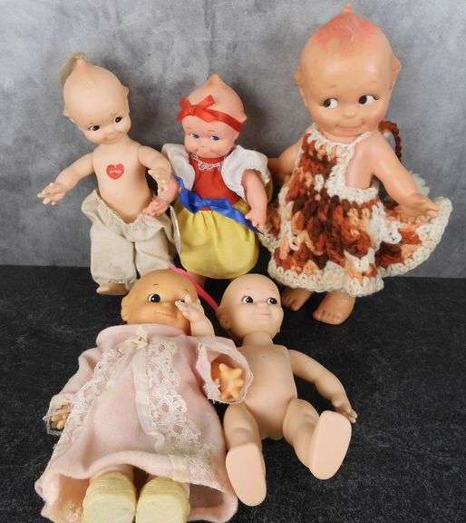 Collection of Vintage Rubber and Plastic Kewpie Dolls GC5 Auctions