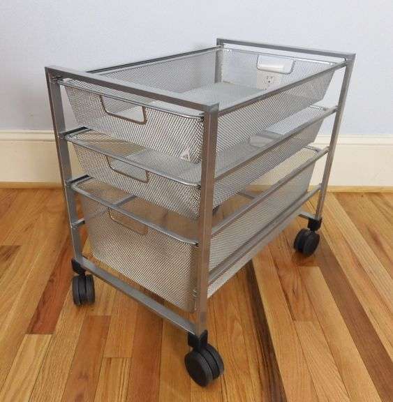 Rolling 3 Drawer Elfa Organizer GC5 Auctions