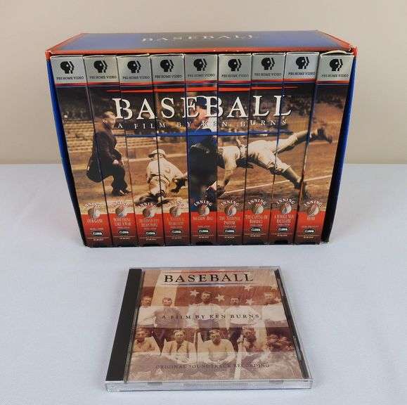 "Baseball", A Film by Ken Burns on VHS with Original Soundtrack CD