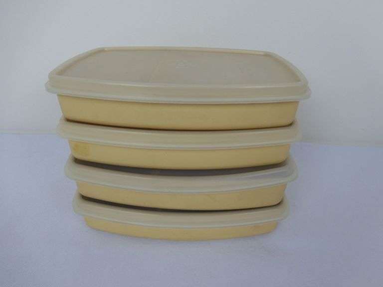 Lot of Four Divided Tupperware Containers GC5 Auctions