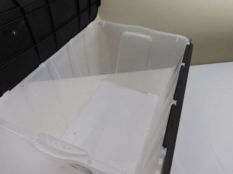 HDX Flip Top 12 Gallon Storage Tote GC5 Auctions