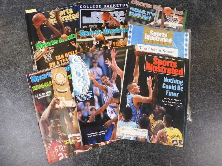 Collection of UNC Tar Heel Basketball Magazines GC5 Auctions