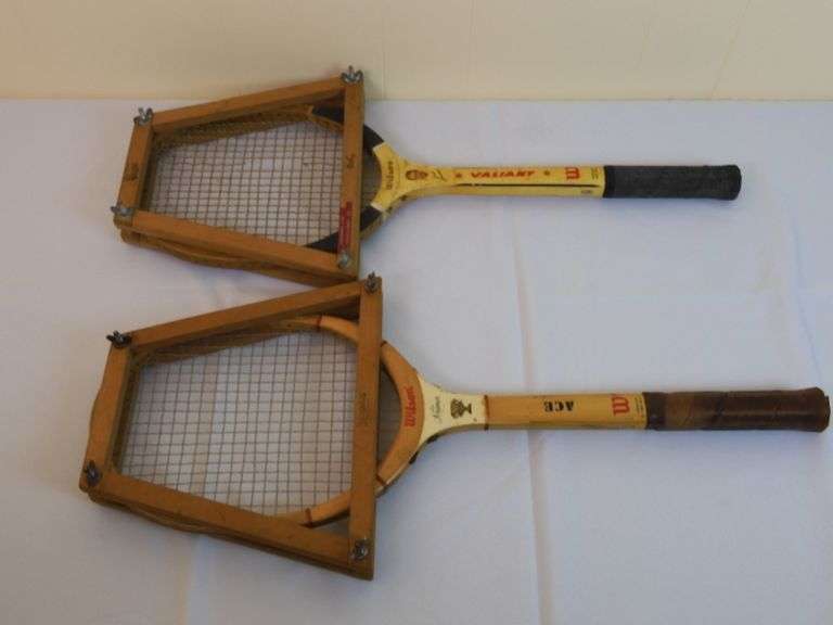 Lot of 2 Vintage Wilson Tennis Rackets GC5 Auctions