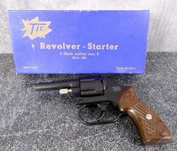 Vintage TIC Revolver Starter Pistol Model 1962 in Box Italy GC5