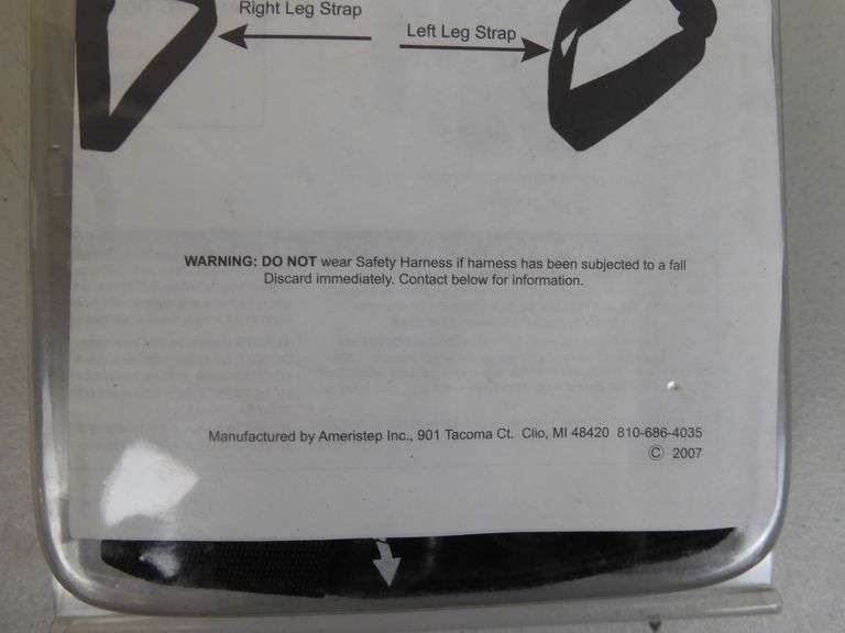 Ameristep Full Body Safety Harness GC5 Auctions