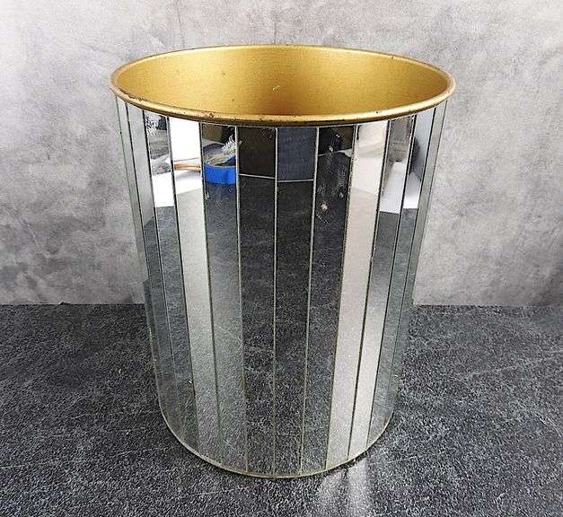 Vintage Ransburg Mirrored Waste Paper Basket GC5 Auctions