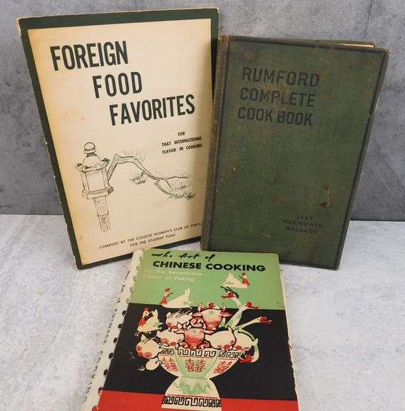 Lot of 3 Unique Vintage Cookbooks