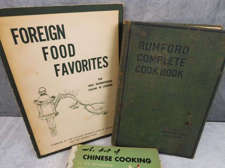Lot of 3 Unique Vintage Cookbooks