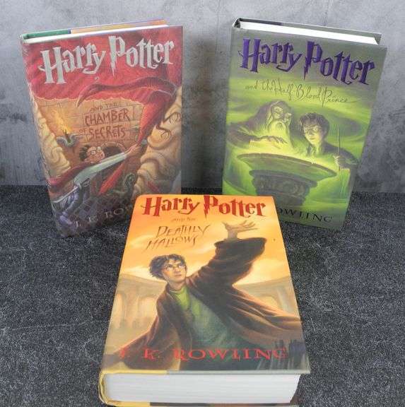 Lot of 3 Harry Potter Hard Cover Books GC5 Auctions
