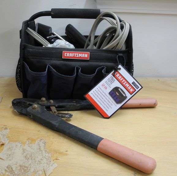 Craftsman Tool Tote with Limb Cutters and Extension Cords GC5 Auctions