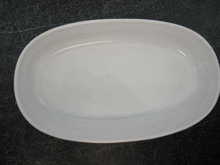 Vintage Corning Ware F7b, 1 Liter French White Oval Baking Casserole