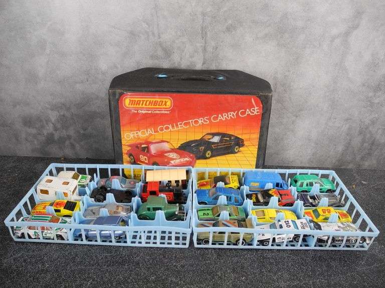 Big Lot of Mostly Matchbox Cars in Collectors Carry Case GC5 Auctions