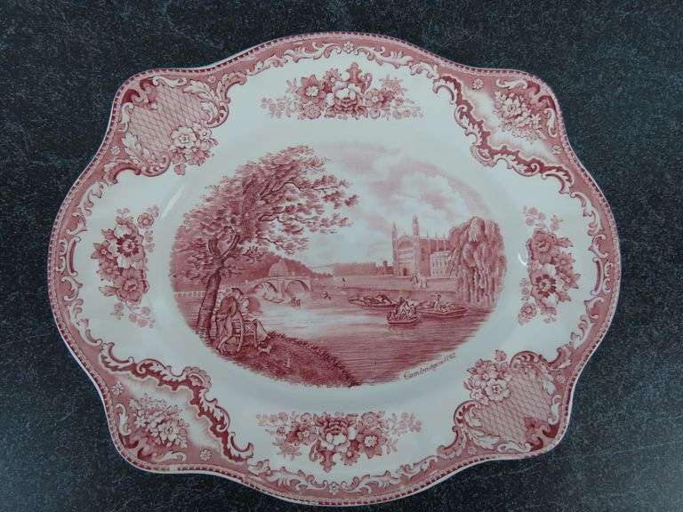 Red Transferware Johnson Bros.